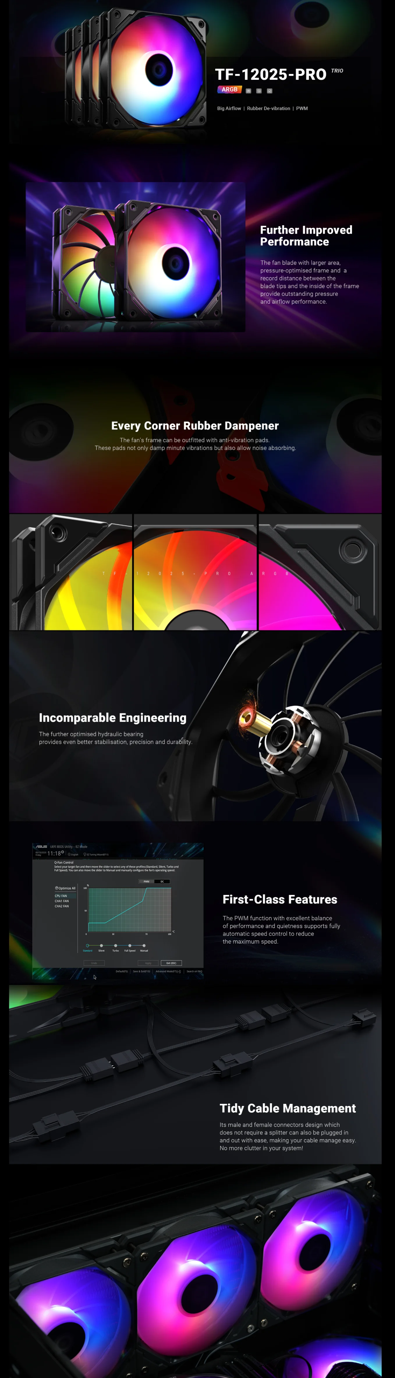 Id cooling tf 12025 pro argb trio 5