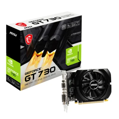 MSI GeForce GT 730 4GB Video Graphics Card, N730-4GD3V2 - 4GB DDR3 128 bits