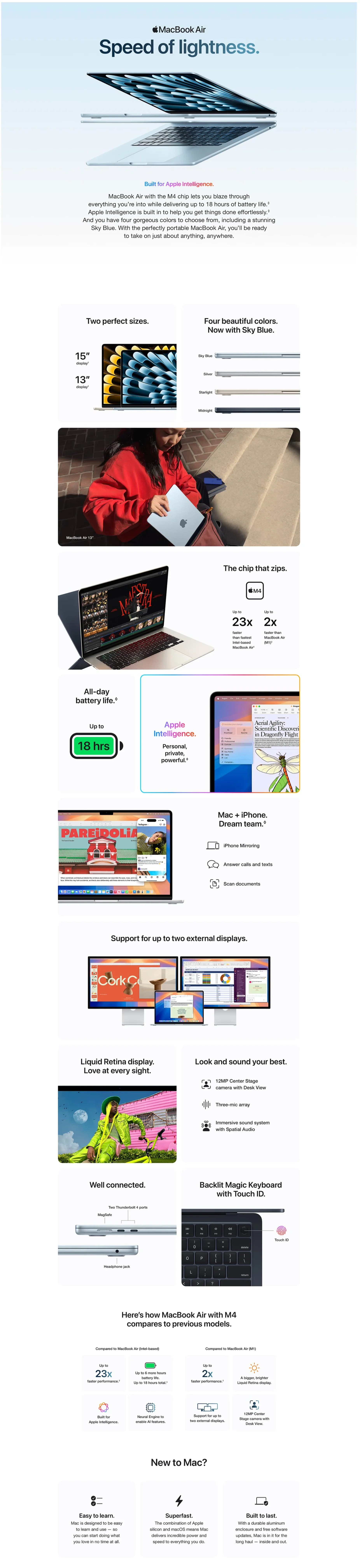 Apple 2025 macbook air 13 inch laptop with m4 chip 2025 eezepc pakistan