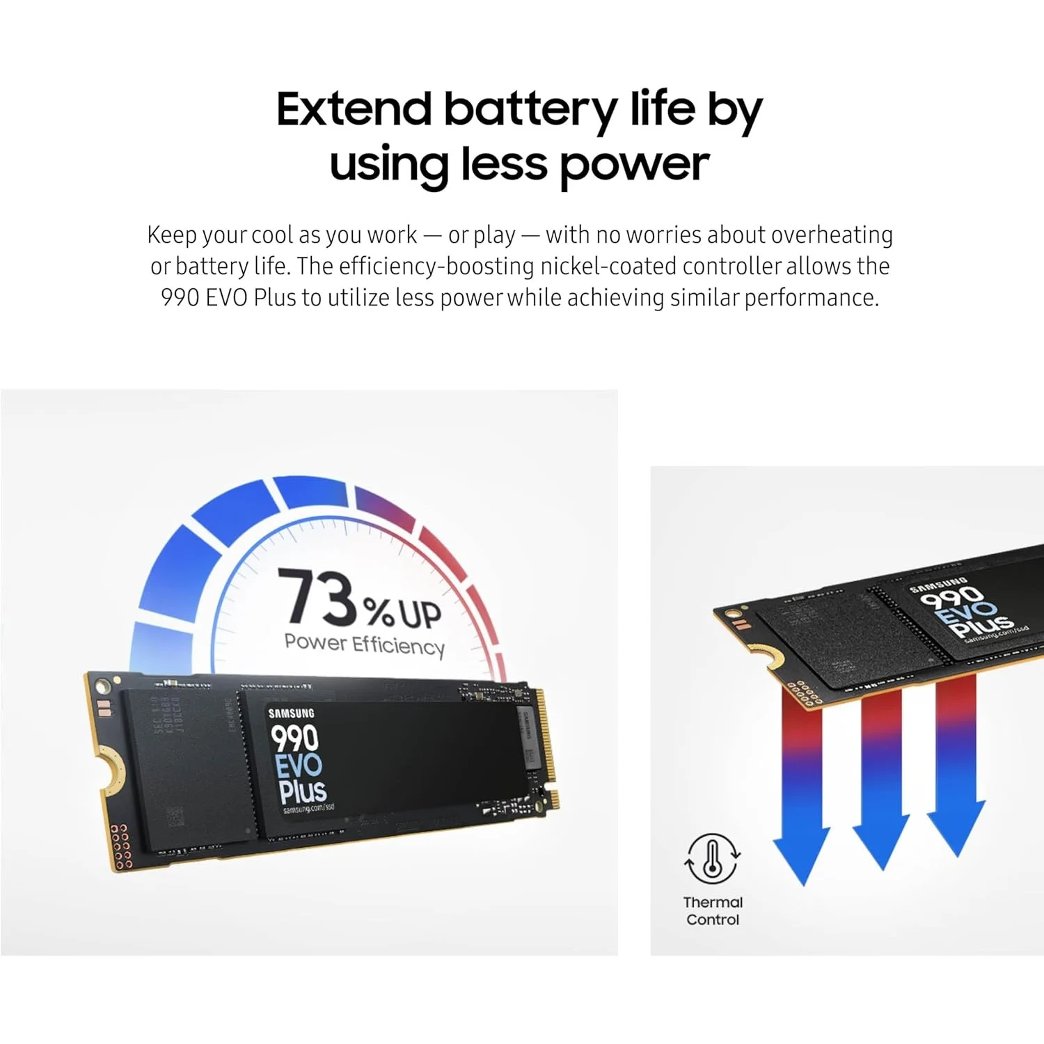 Samsung 990 EVO PLUS SSD 4TB, PCIe Gen 4x4, 5x2 2280, Speeds