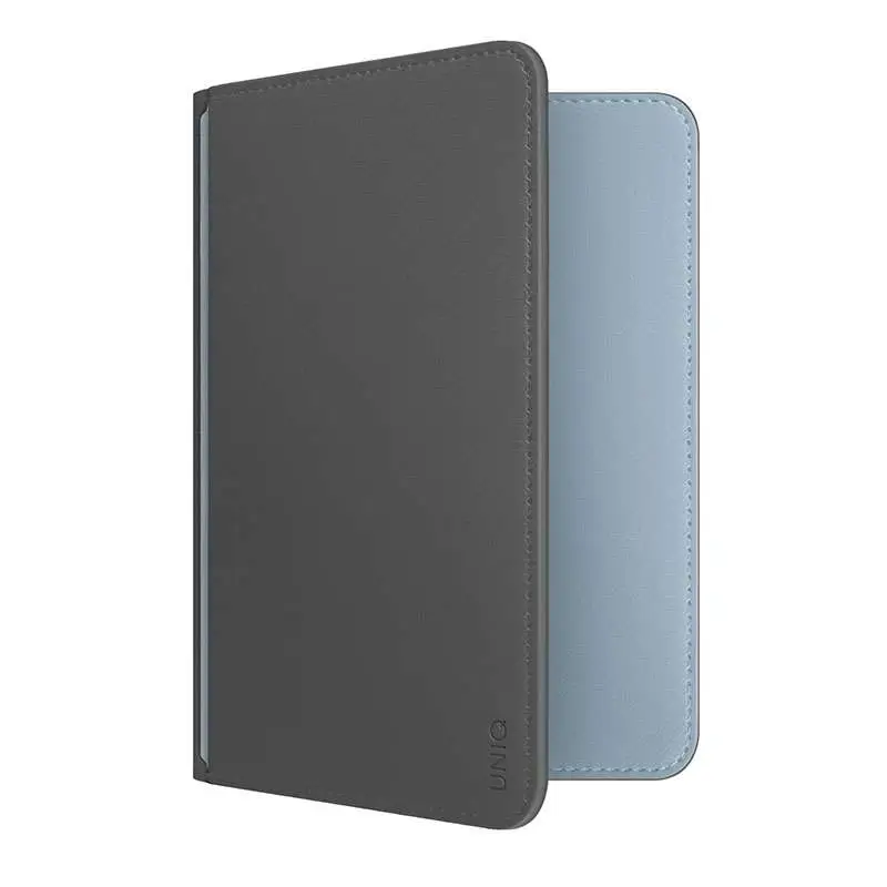 Uniq belmont passport and card holder with tracker & rfid blocking (charcoal) eezepc 3