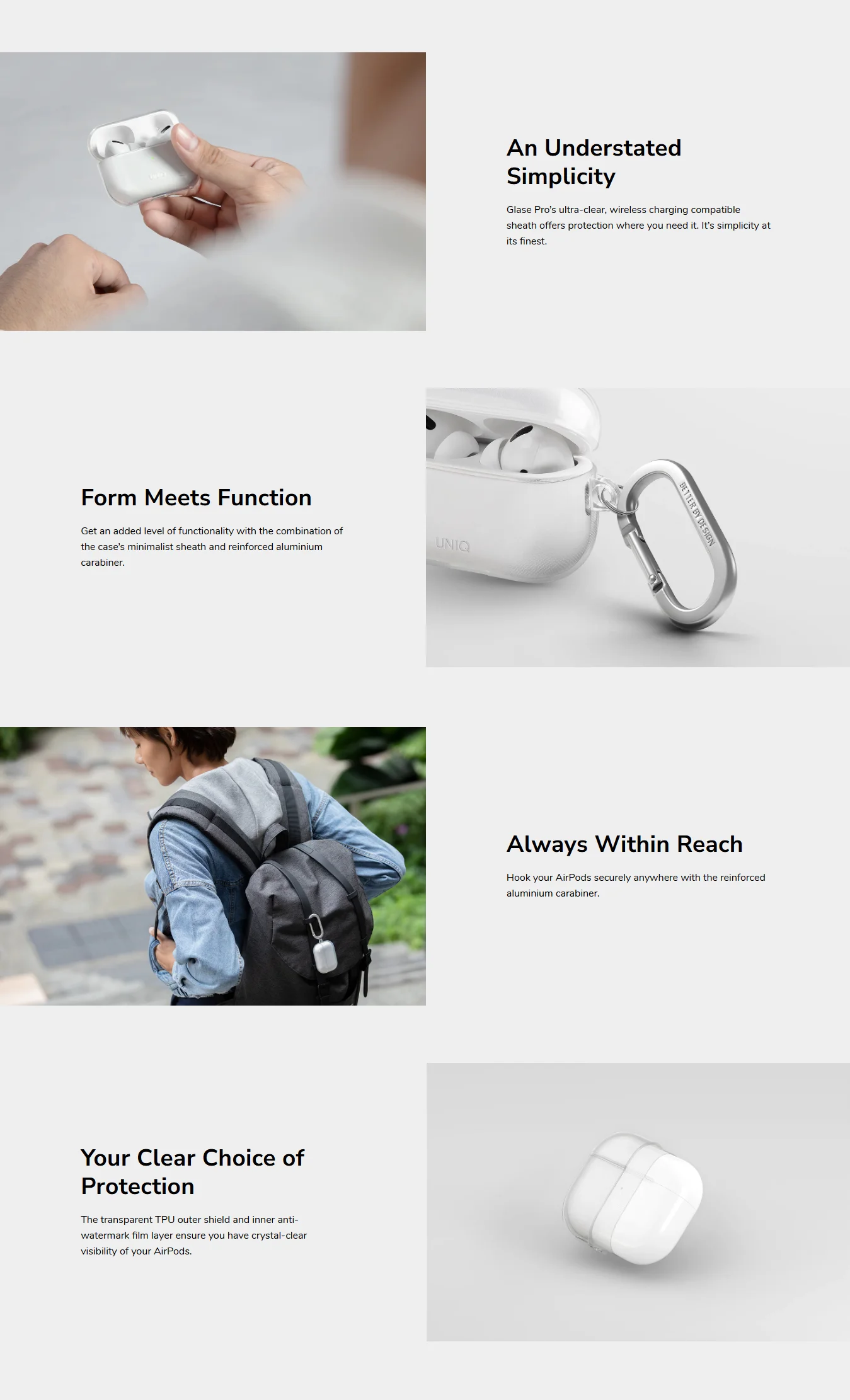 Uniq glase lock case airpods pro 5