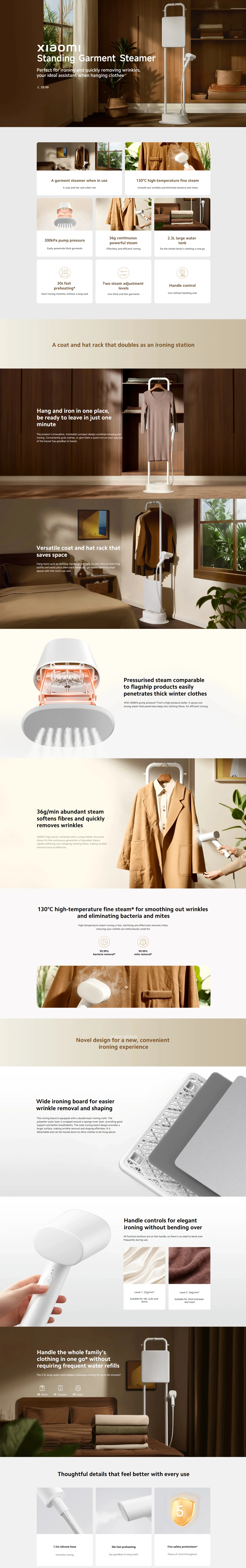 Xiaomi standing garment steamer 5