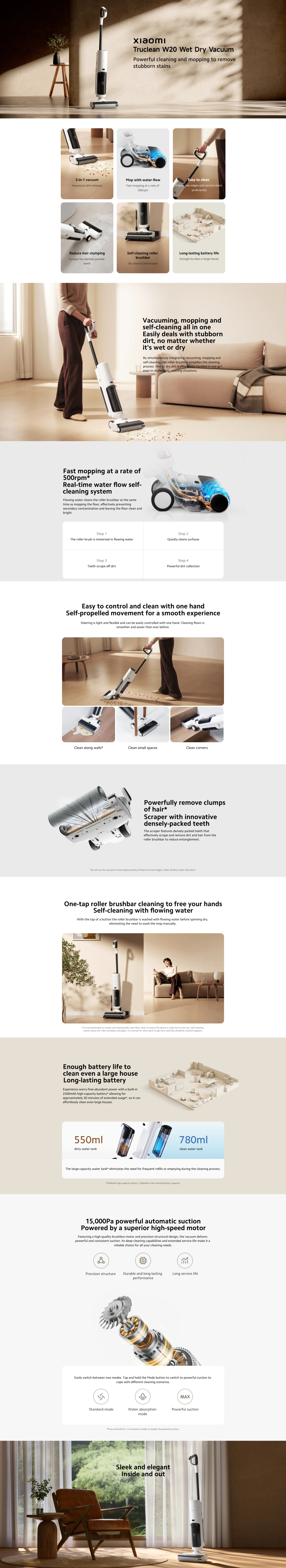 Xiaomi truclean w20 wet dry vacuum 3