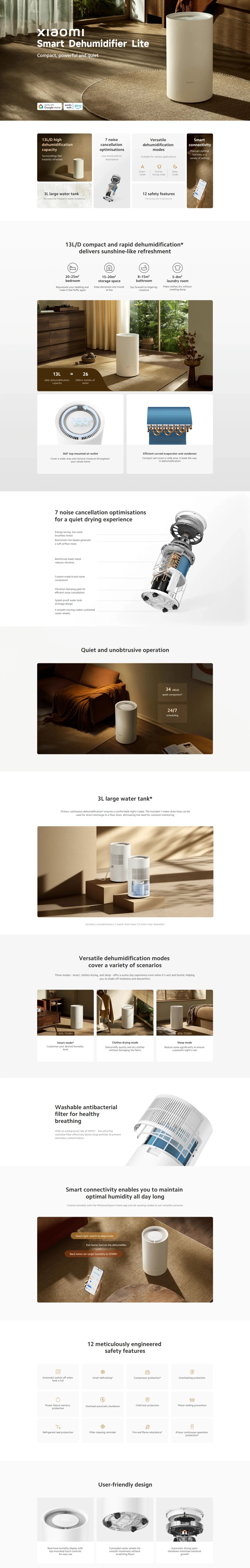 Xiaomi smart dehumidifier lite 3