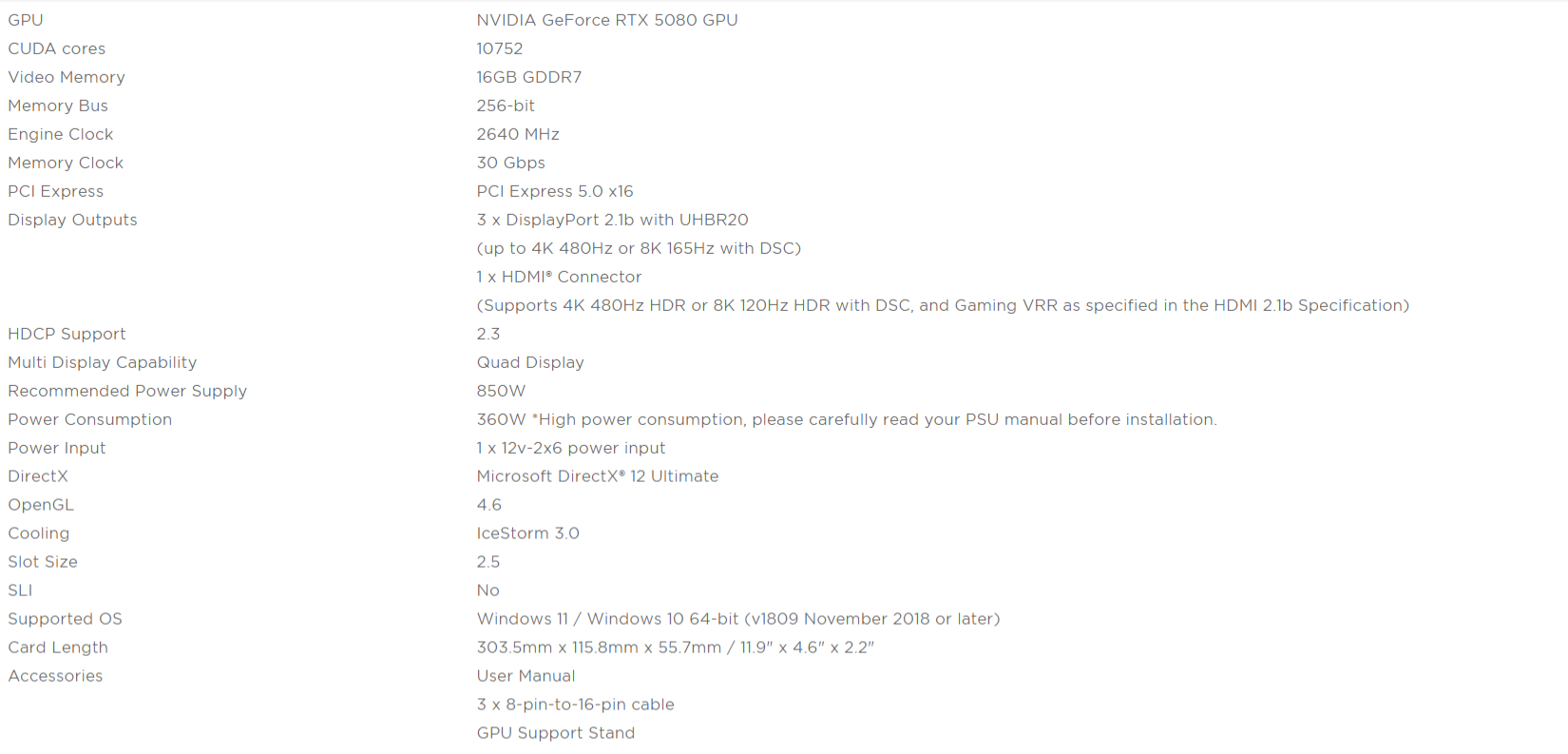 Specs