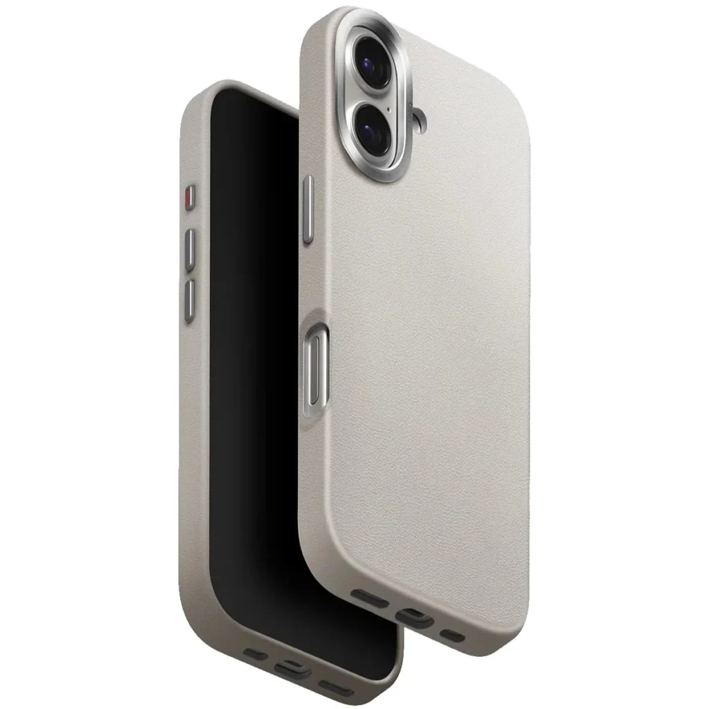 UNIQ Lyden Premium Leatherette Case with MagSafe for iPhone 17 - Clay
