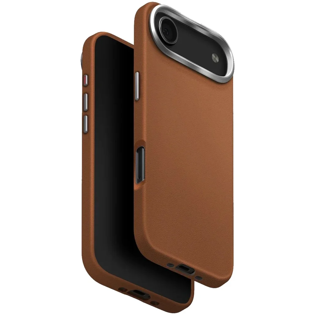 UNIQ Lyden Premium Leatherette Case with MagSafe for iPhone Air - Caramel