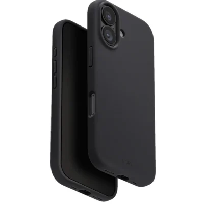 UNIQ Lino Hybrid Silicone Case with MagClick™ for iPhone 17 - Charcoal Grey