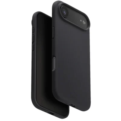 UNIQ Lino Hybrid Silicone Case with MagClick™ for iPhone Air - Charcoal Grey