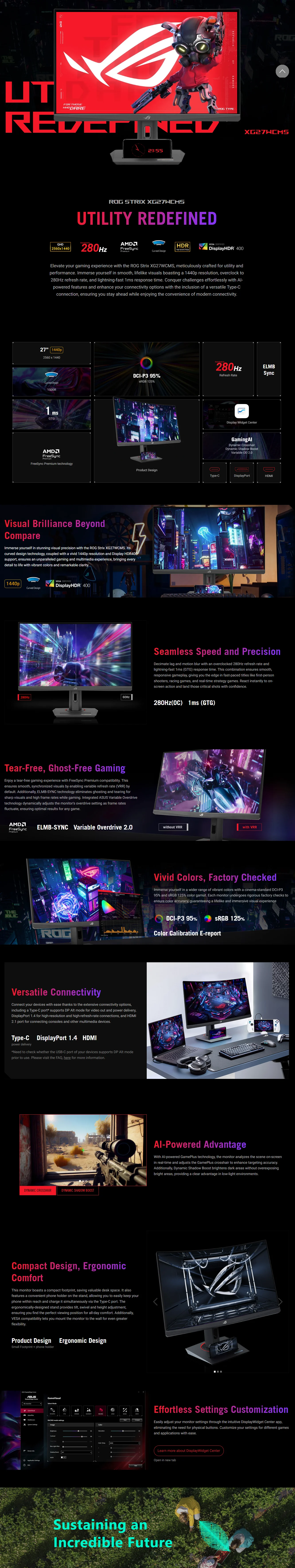 ASUS ROG Strix XG27WCMS ASUS ROG Strix XG27WCMS