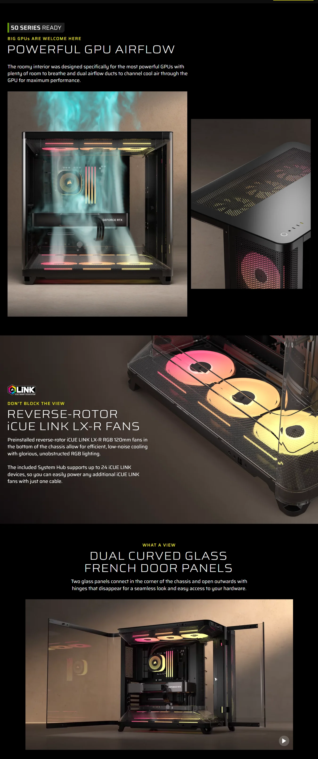 Corsair AIR 5400 LX-R RGB iCUE LINK ARGB