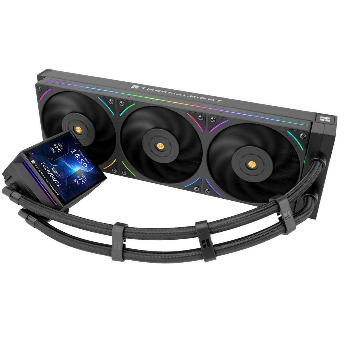 Thermalright Hyper Vision 360 ARGB 360mm Liquid Cooler - Black - EEZEPC