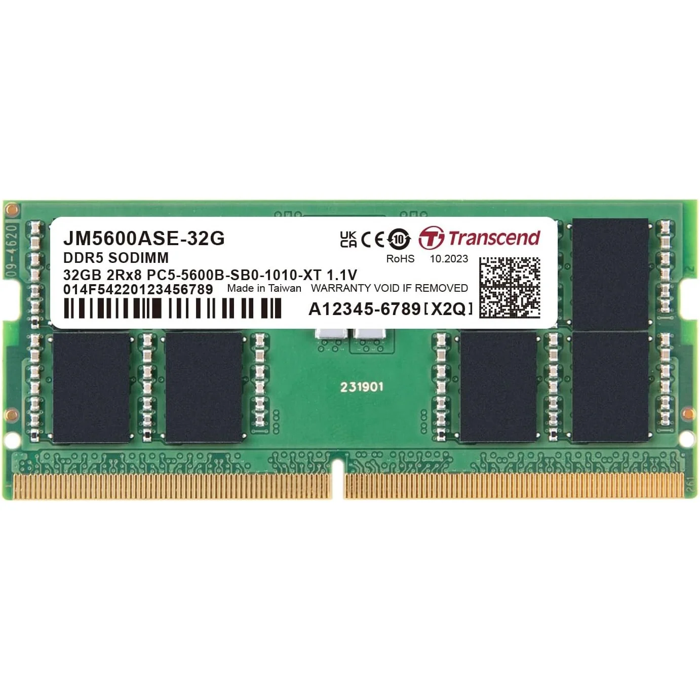 Transcend JetRAM 32GB 5600MHz Laptop Memory Price in Pakistan