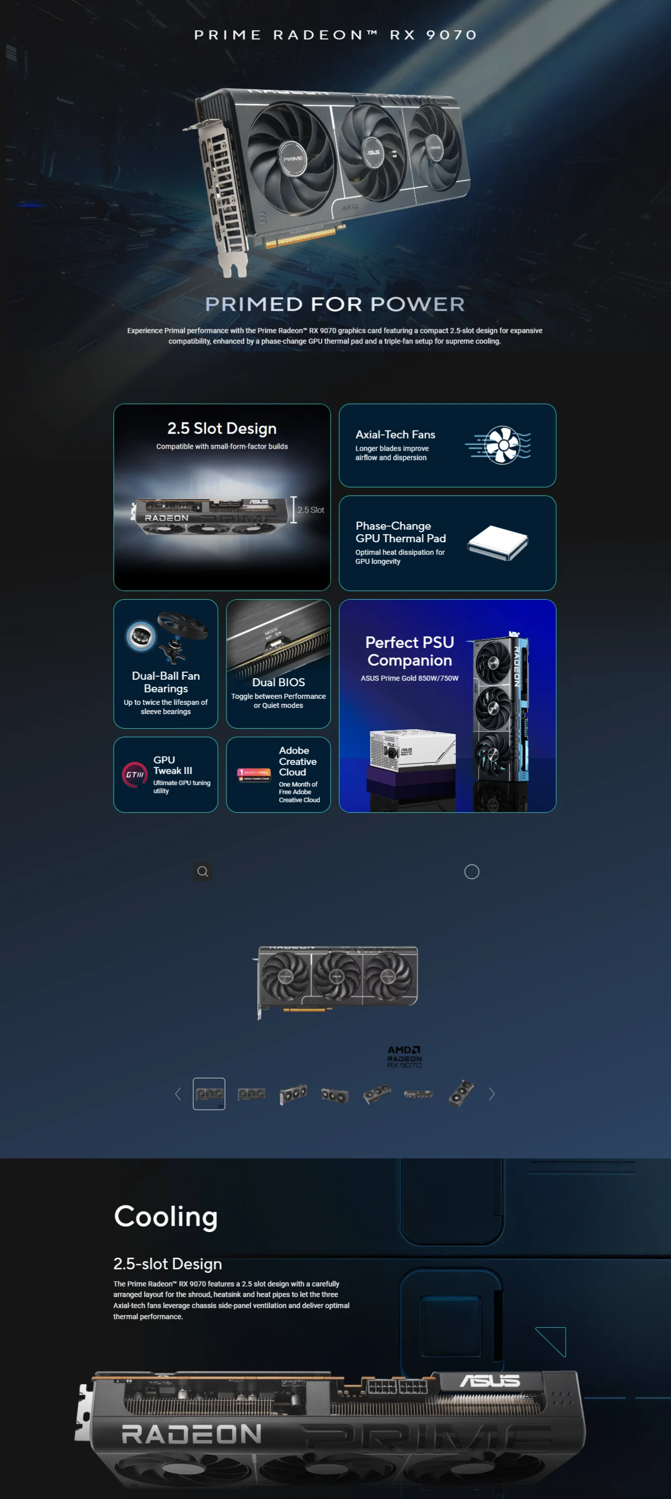 ASUS PRIME Radeon RX 9070 ASUS PRIME Radeon RX 9070