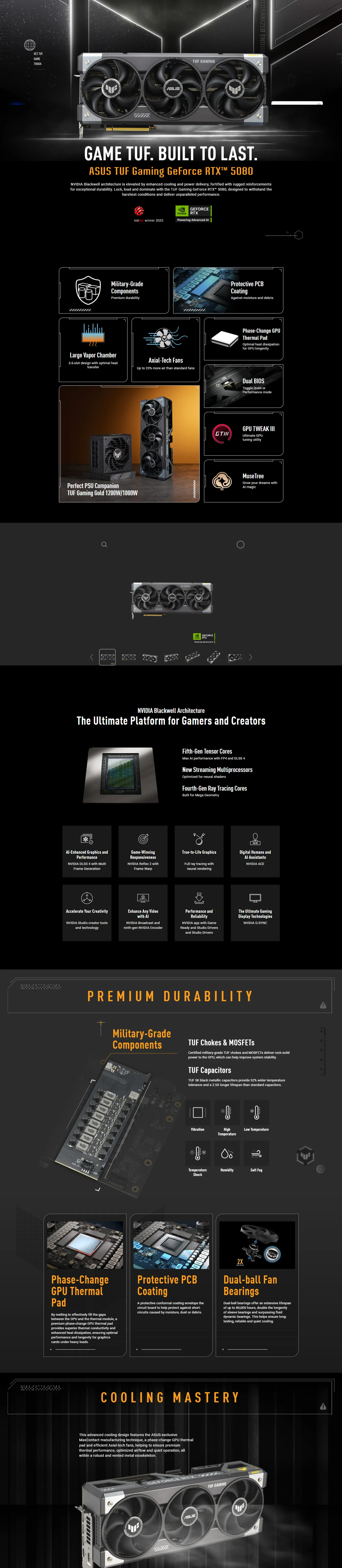 ASUS TUF Gaming GeForce RTX 5080 OC ASUS TUF Gaming GeForce RTX 5080 OC