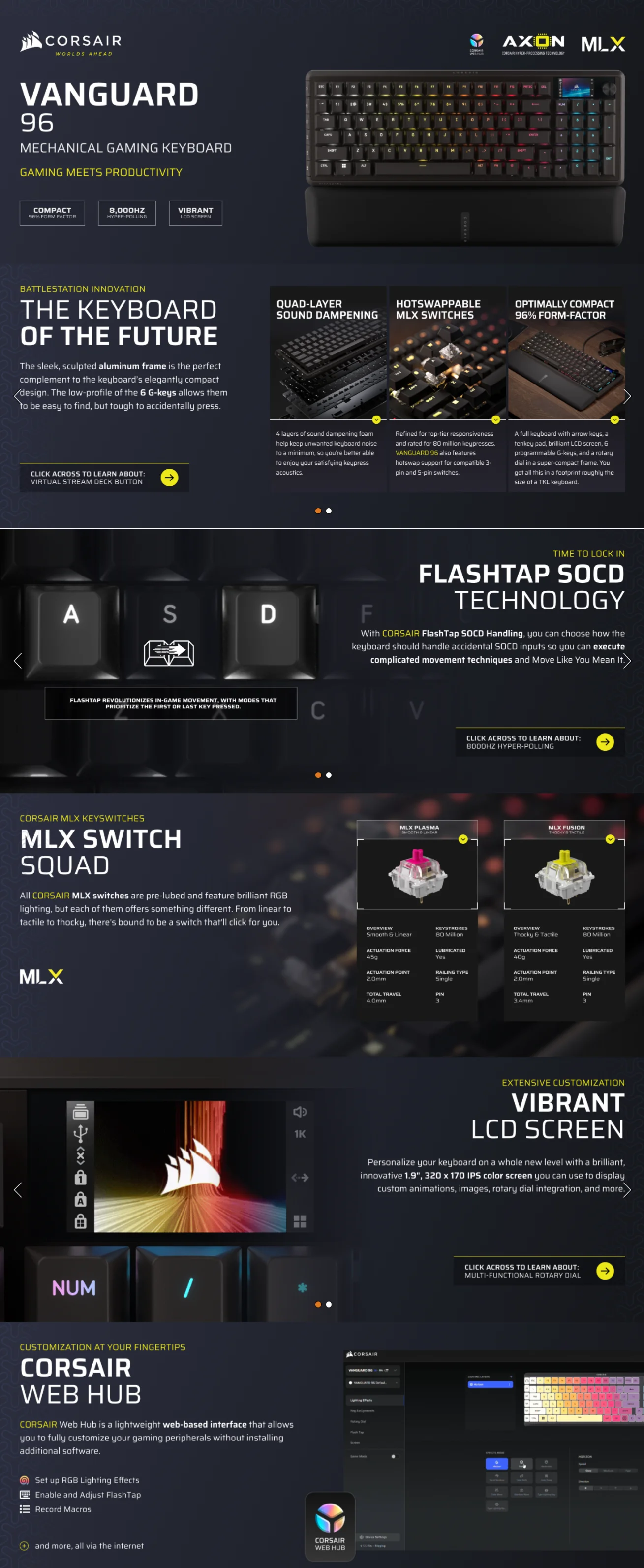 Corsair Vanguard 96 Corsair Vanguard 96