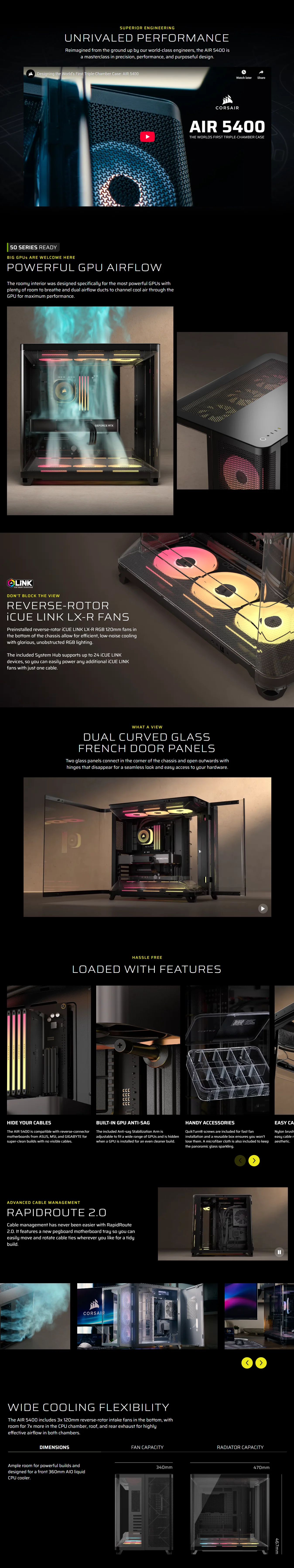 Corsair AIR 5400 LX-R RGB iCUE LINK