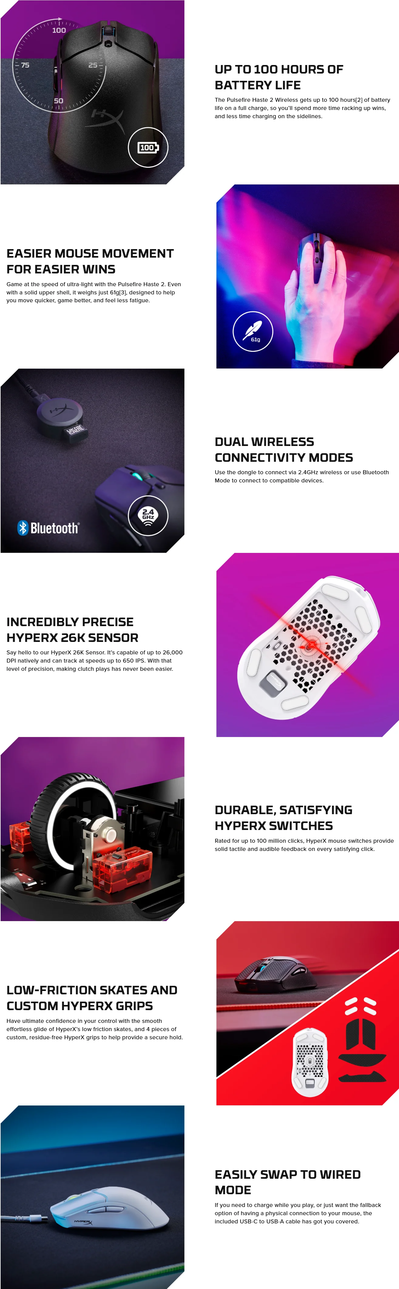 HyperX Pulsefire Haste 2 HyperX Pulsefire Haste 2