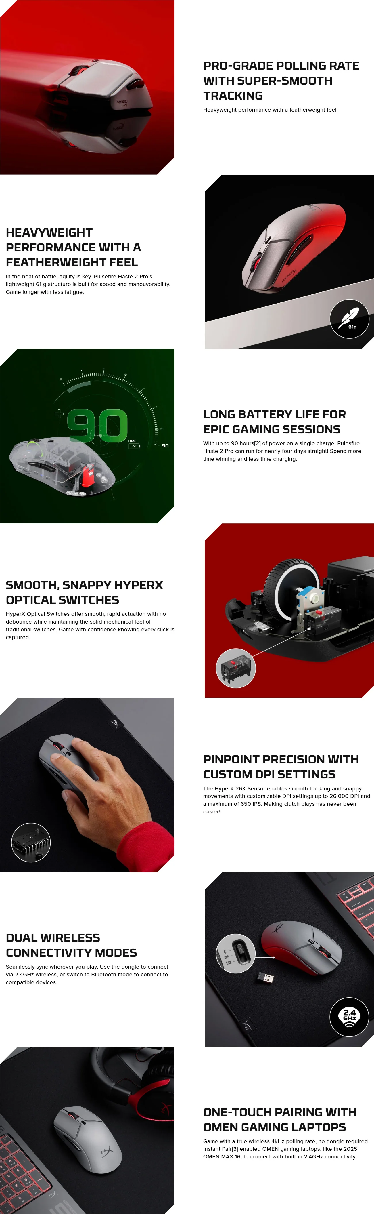 HyperX Pulsefire Haste 2 Pro HyperX Pulsefire Haste 2 Pro