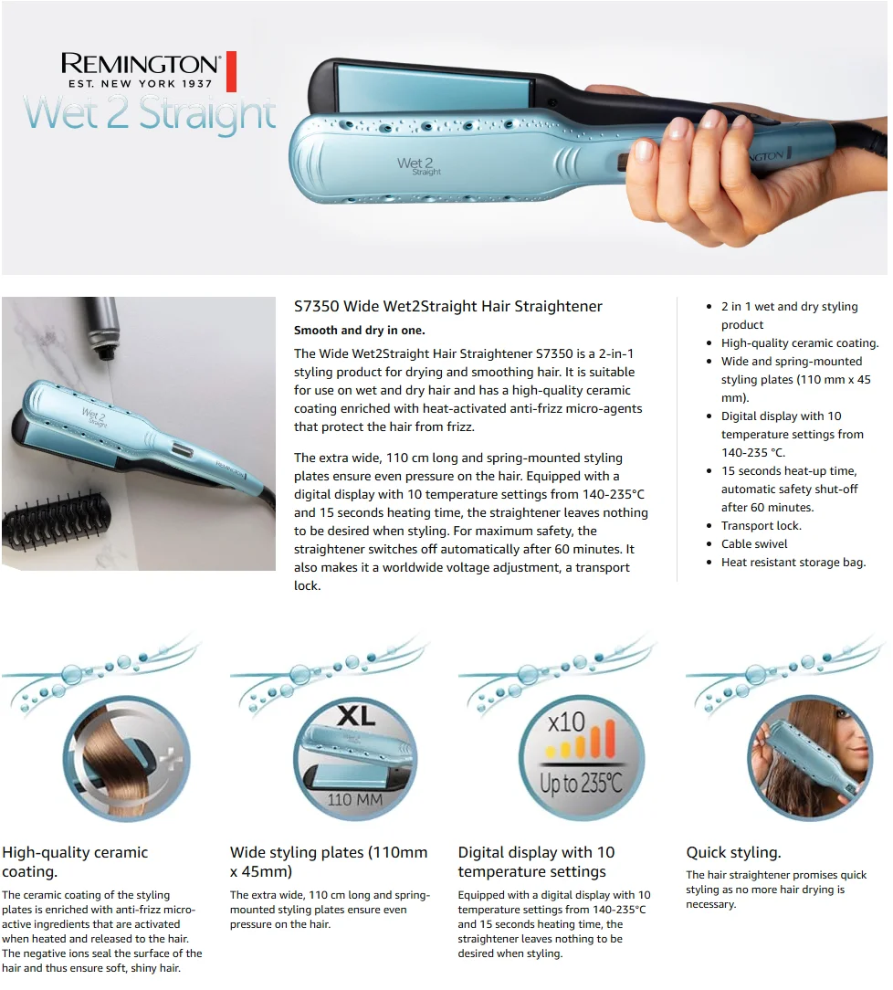 Remington S7350 Wet2Straight Remington S7350 Wet2Straight