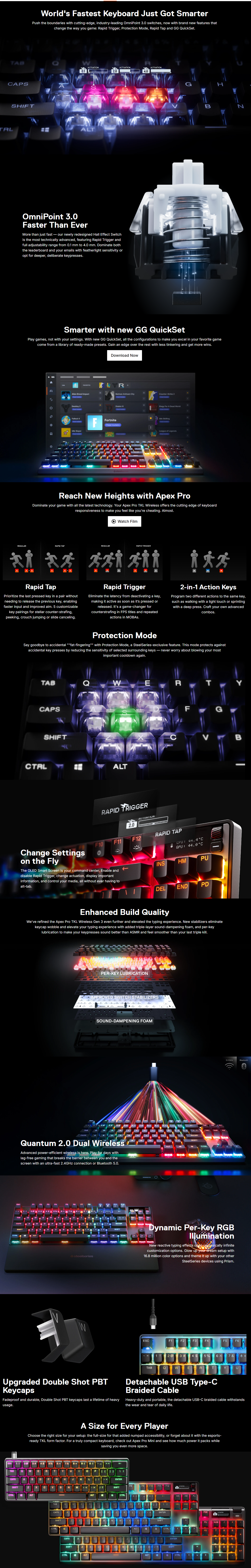 SteelSeries Apex Pro TKL Wireless Gen 3