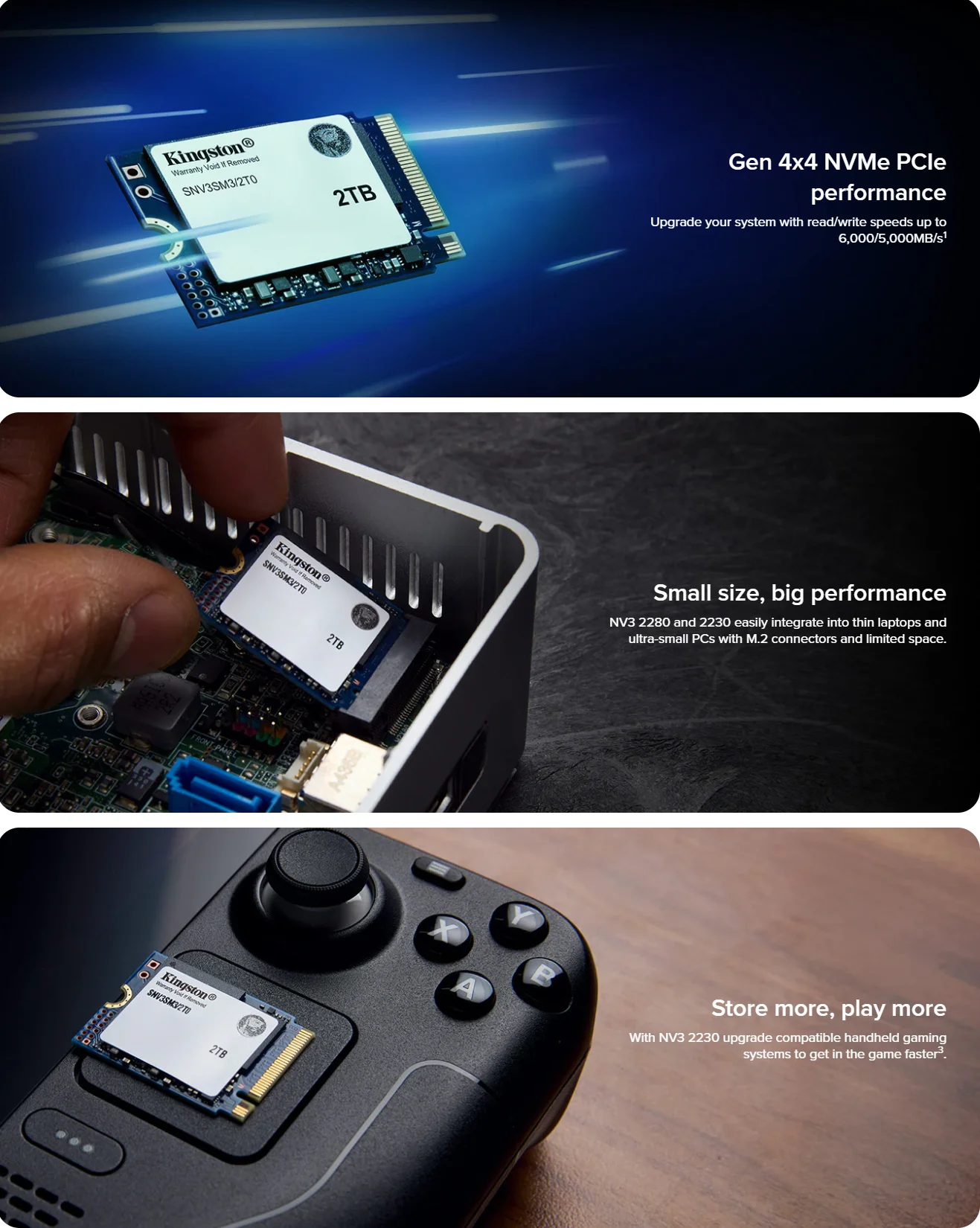 Kingston NV3 2230 1TB