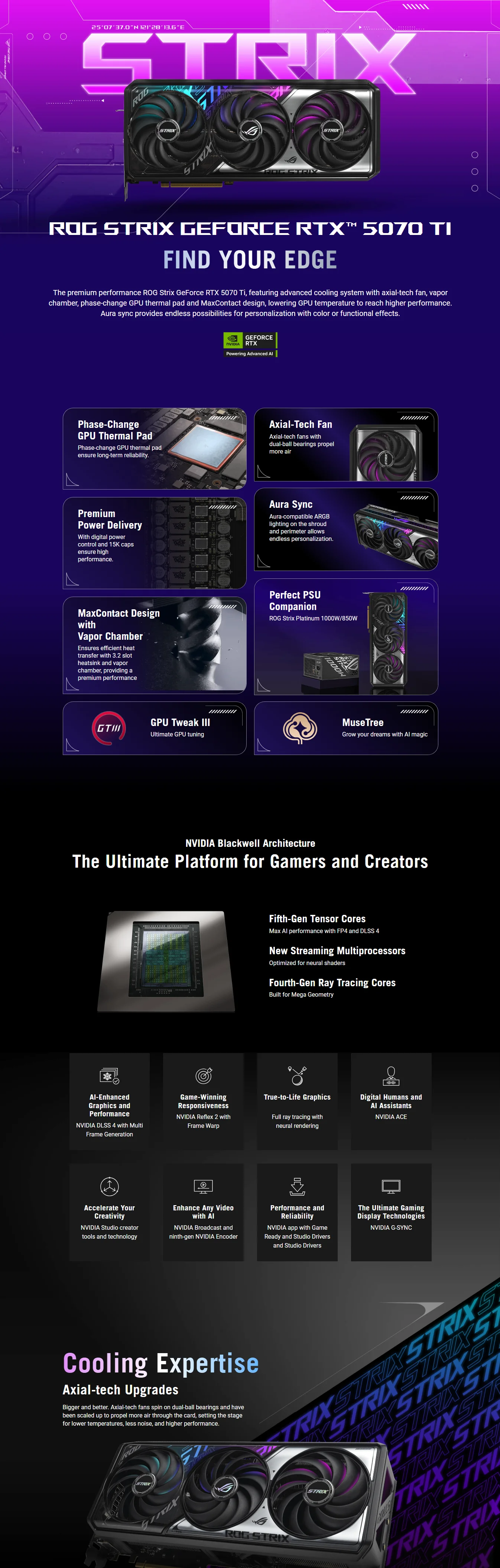 ASUS ROG Strix GeForce RTX 5070 Ti ASUS ROG Strix GeForce RTX 5070 Ti