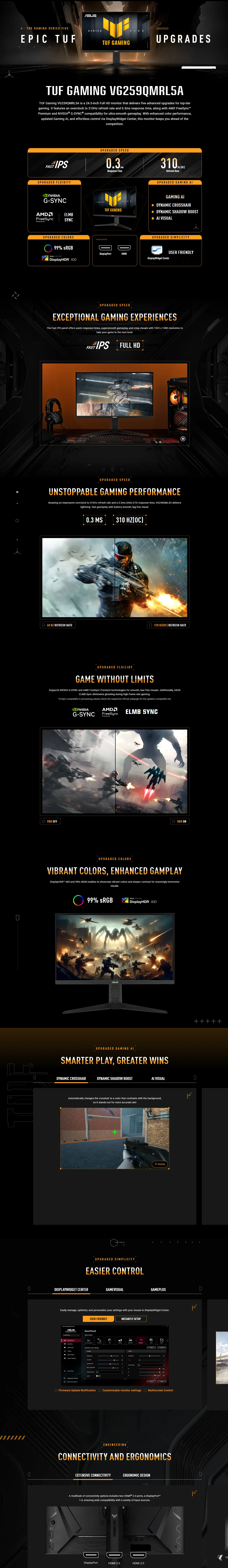 ASUS TUF Gaming VG259QMRL5A ASUS TUF Gaming VG259QMRL5A