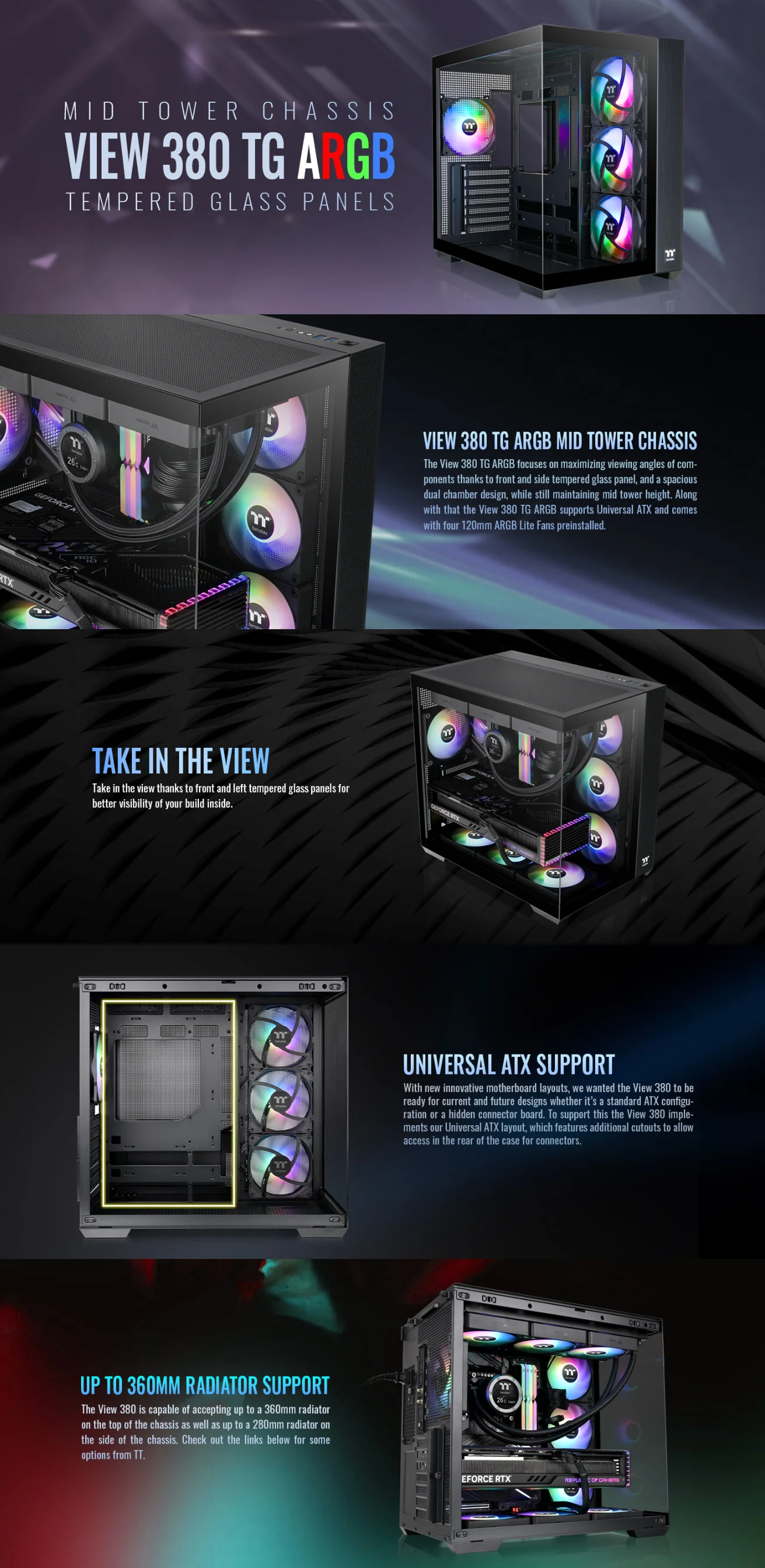 Thermaltake View 380 TG ARGB