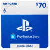 PlayStation Network Store Gift Card $70