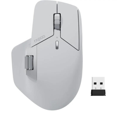 RAPOO MT760L Multi-mode Wireless Mouse Grey White