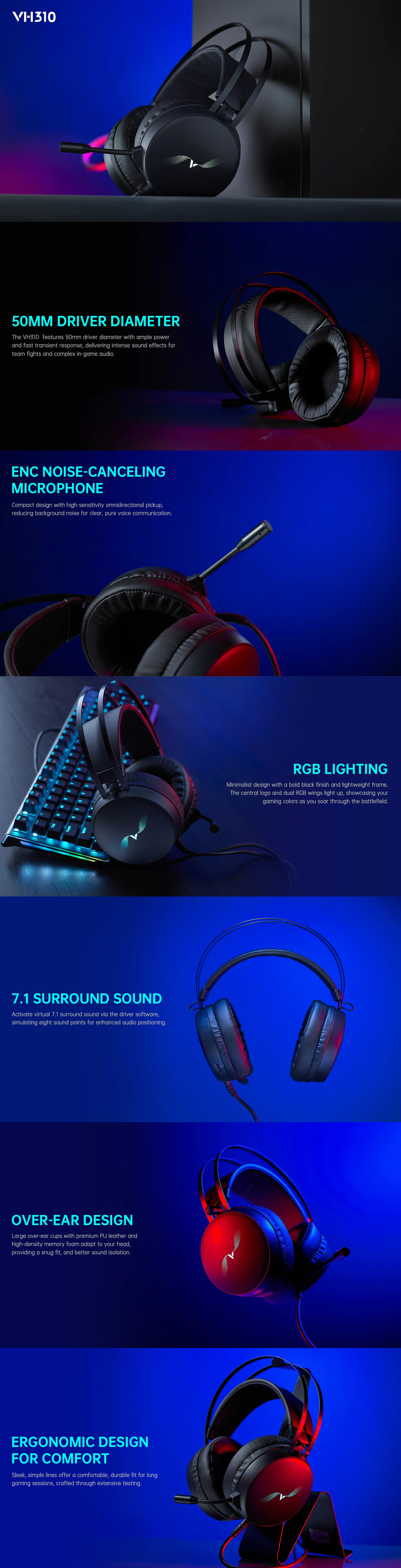 RAPOO VH310 Gaming Headset RAPOO VH310 Gaming Headset
