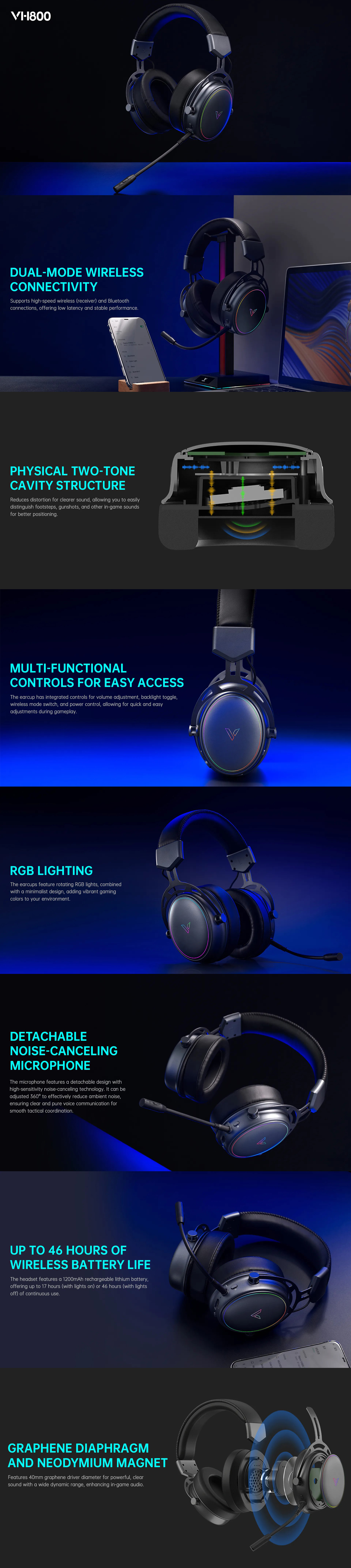 RAPOO VH800 Gaming Headset RAPOO VH800 Gaming Headset