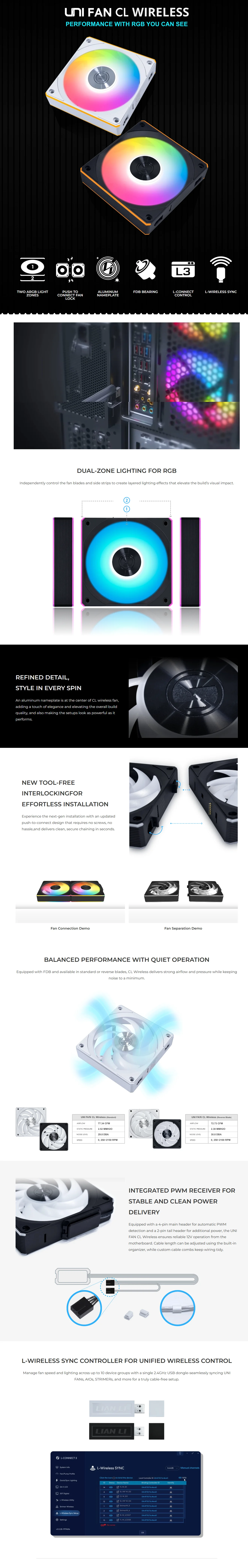 Lian Li UNI CL Wireless Reverse Blade