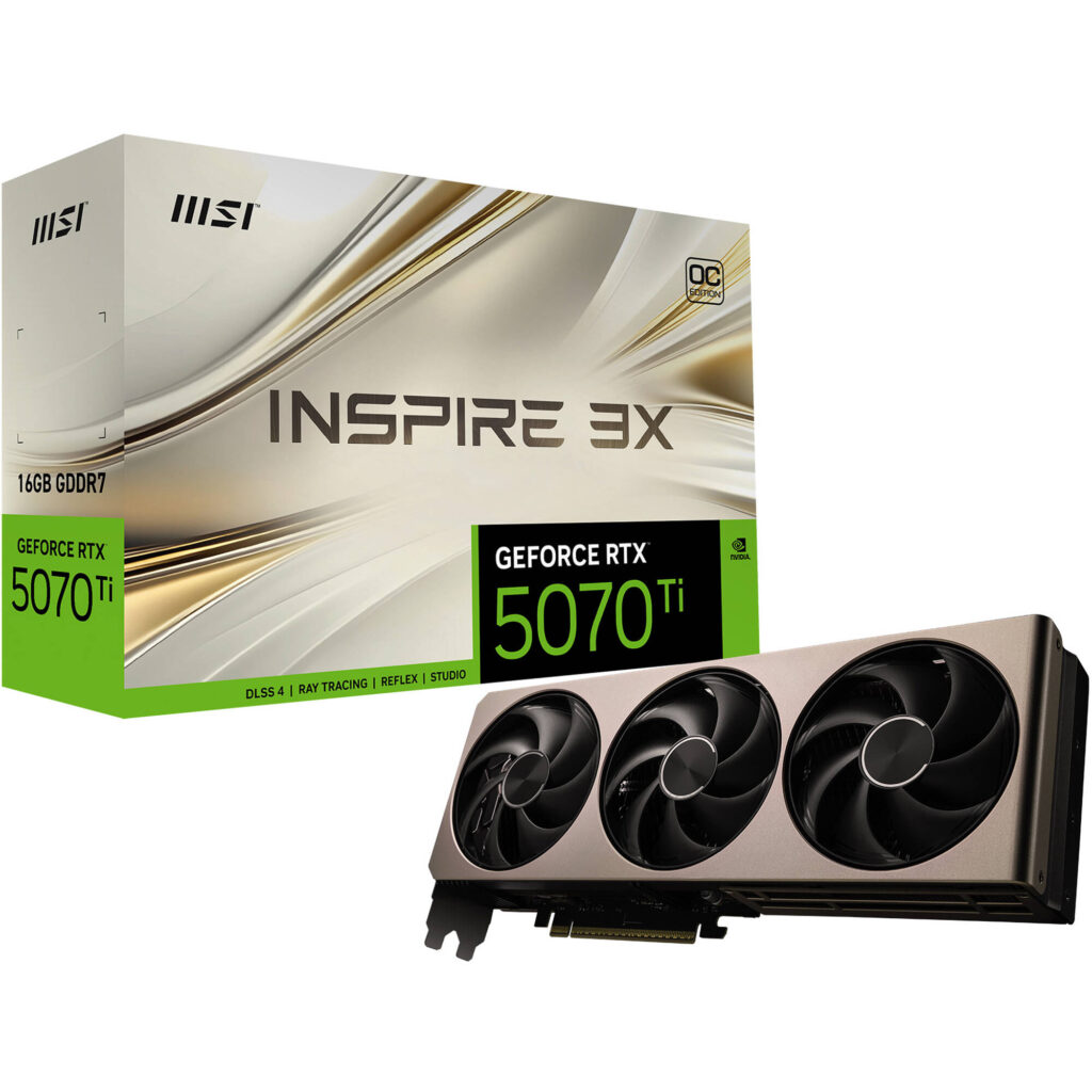 MSI RTX 5070 Ti 16GB INSPIRE 3X OC