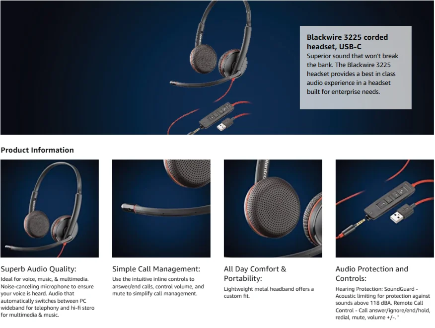 Plantronics Blackwire C3225