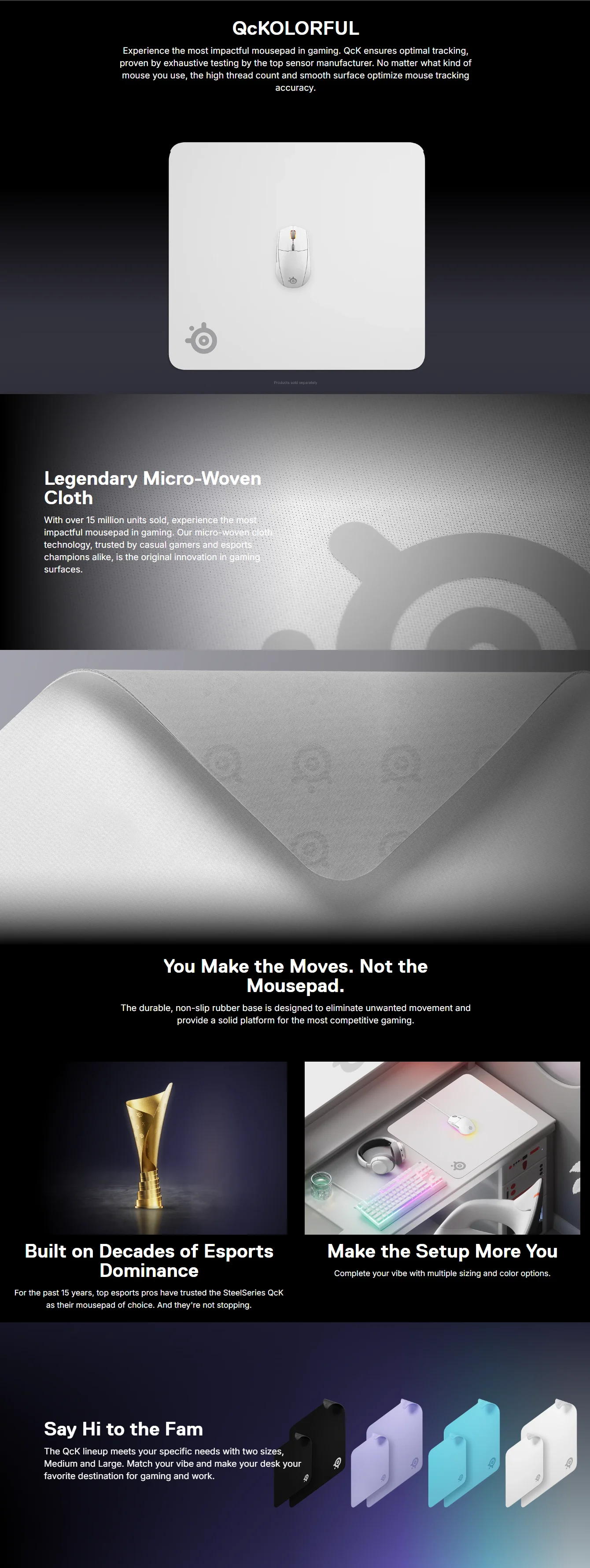 SteelSeries QcK Gaming Mouse Mat SteelSeries QcK Gaming Mouse Mat