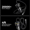 Voltme Cazo 60 LC 57W Car Charger with Built-in Lightning Cable-eezepc-3