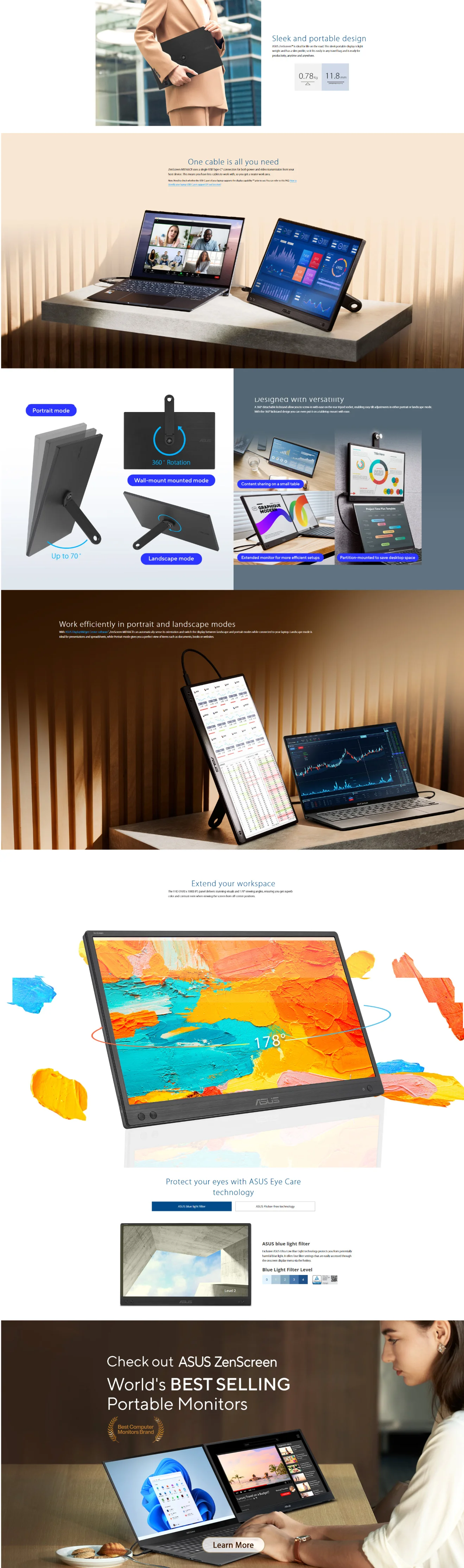 ASUS ZenScreen MB166CR