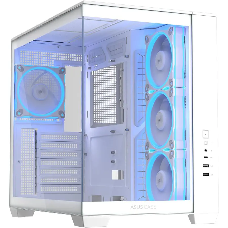 ASUS A32 Plus TG ARGB ATX PC Case – White price in Pakistan