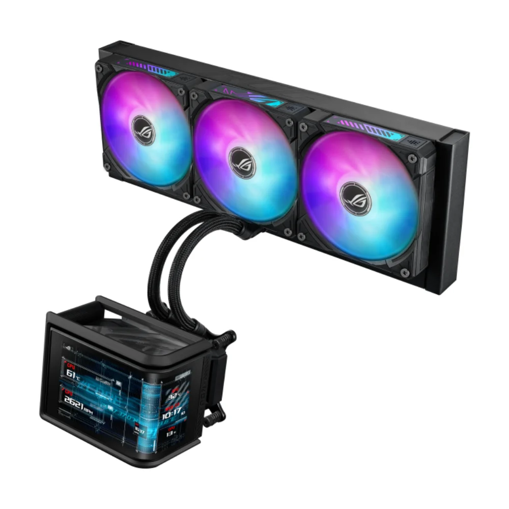 ASUS ROG Ryuo IV SLC 360 ARGB LCD AIO CPU Liquid Cooler - Black price in Pakistan