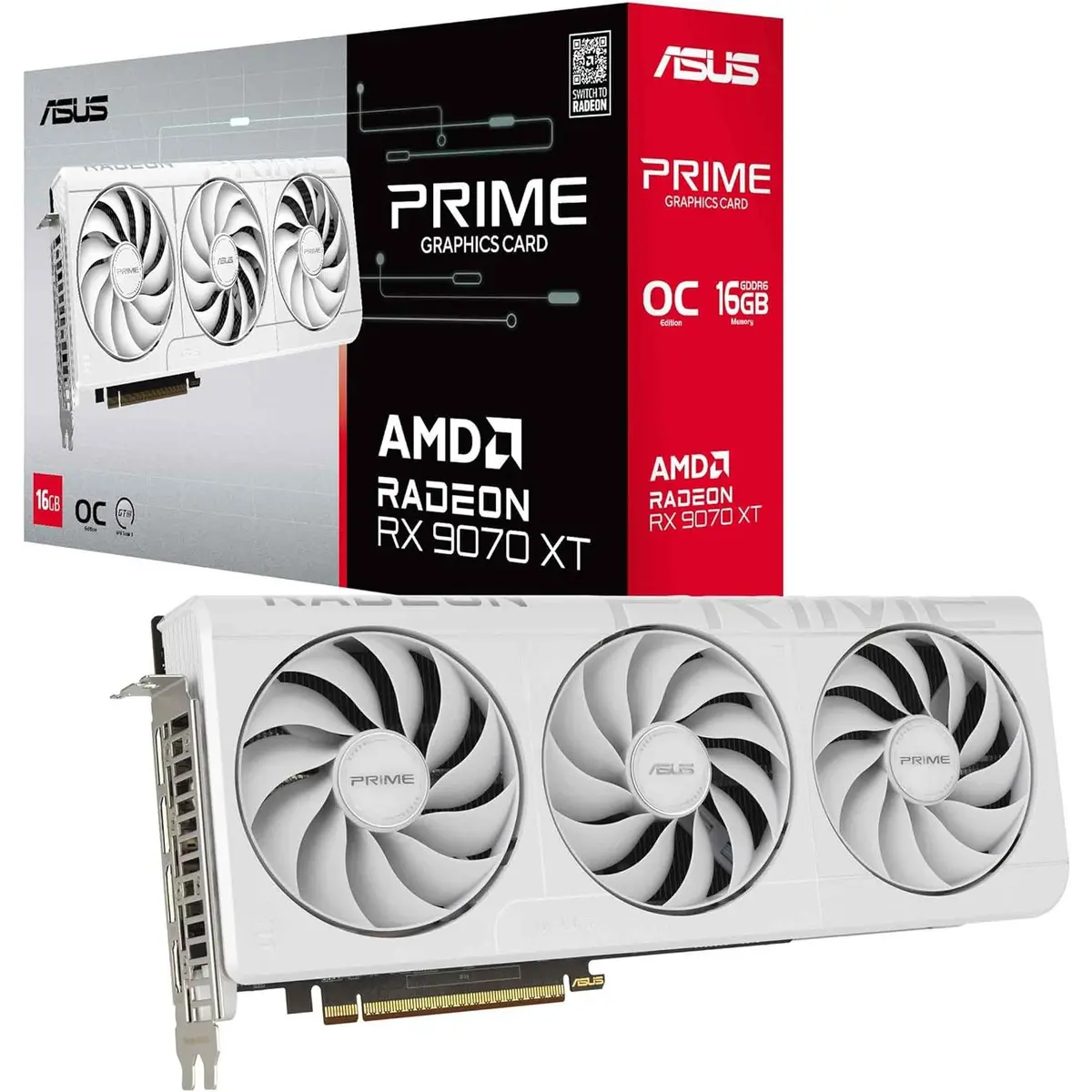 ASUS Prime Radeon™ RX 9070 XT White OC Edition Graphics Card price in Pakistan