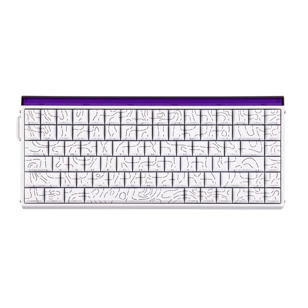 AULA HERO84 HE Keyboard- White contours