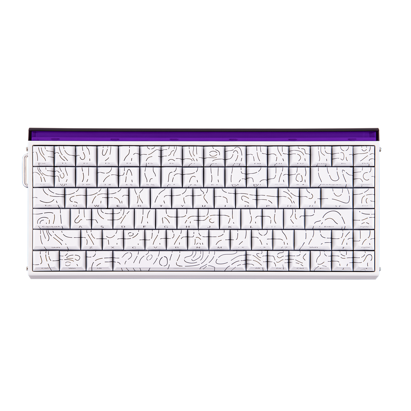 AULA HERO84 HE Keyboard- White contours