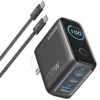 Anker Charger (100W, 3 Ports, Smart Display) - Dark Grey price in Pakistan