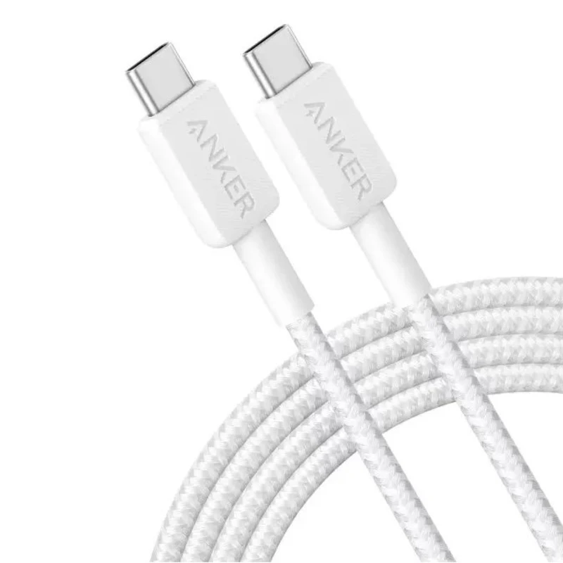Anker 322 Type C to C 60W Cable 6ft - White price in Pakistan